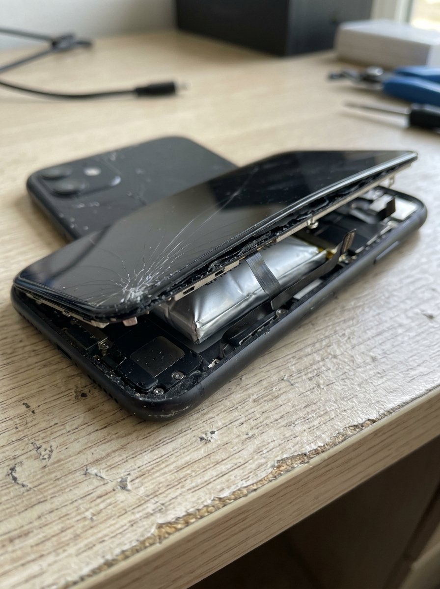 Hau-qua-thay-pin-iPhone-gia-re-lam-vo-man-hinh